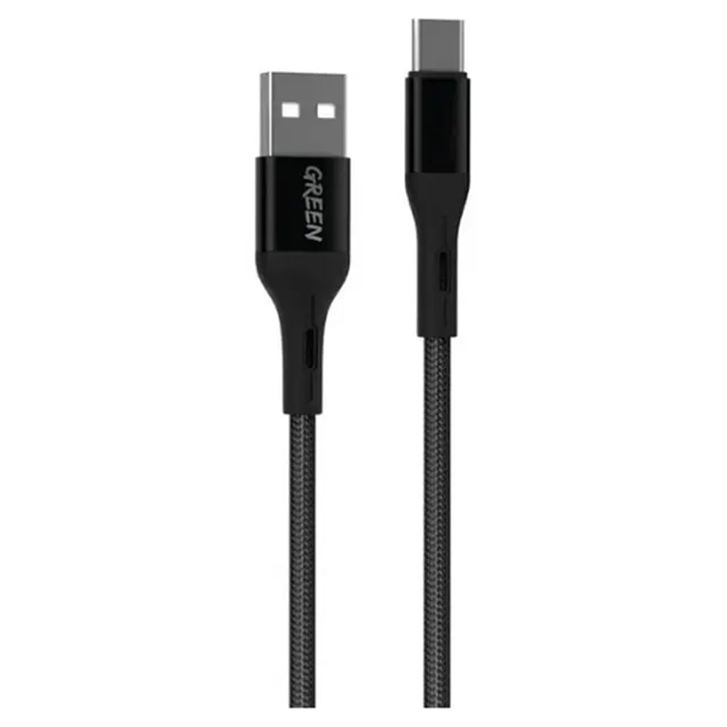 کابل شارژ USB-A به تایپ سی سری 2 گرین  Green Lion USB-A To USB-C Braided Cable- Series 2 1m