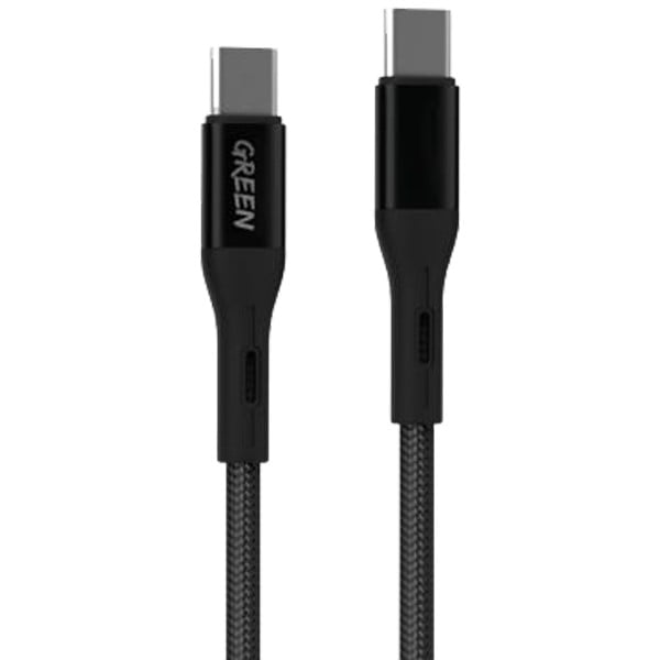 کابل شارژ تایپ سی به تایپ سی سری 2 گرین Green Lion USB-C To USB-C Braided  Cable- Series 2 1m