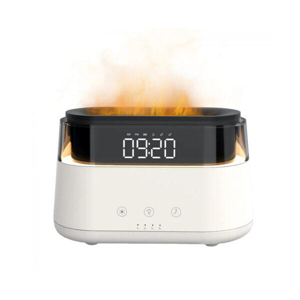 دستگاه بخور و ساعت هیوجی Hivagi flame aroma diffuser with clock