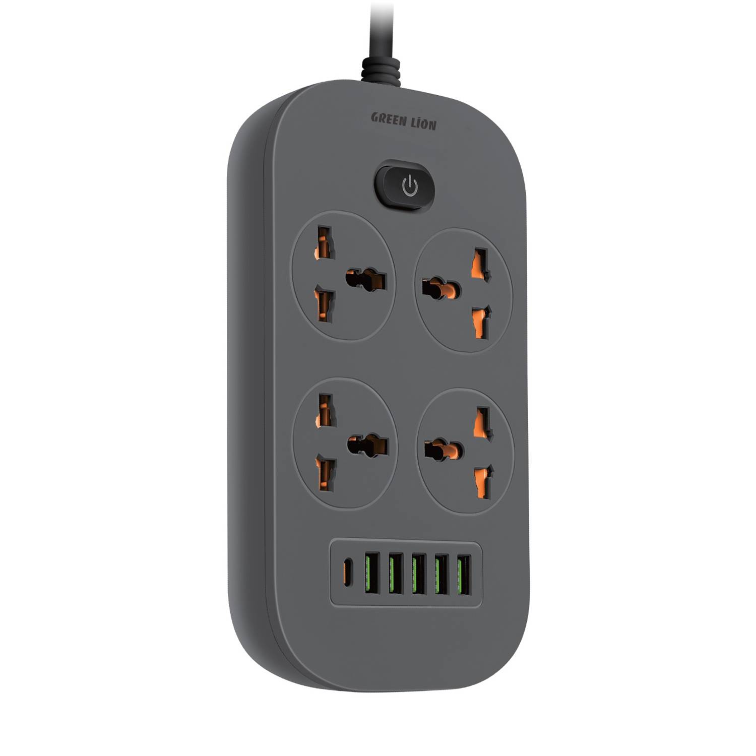 چند راهی برق گرین لاین مدل Green lion power socket 2500W GNPOWS5USB