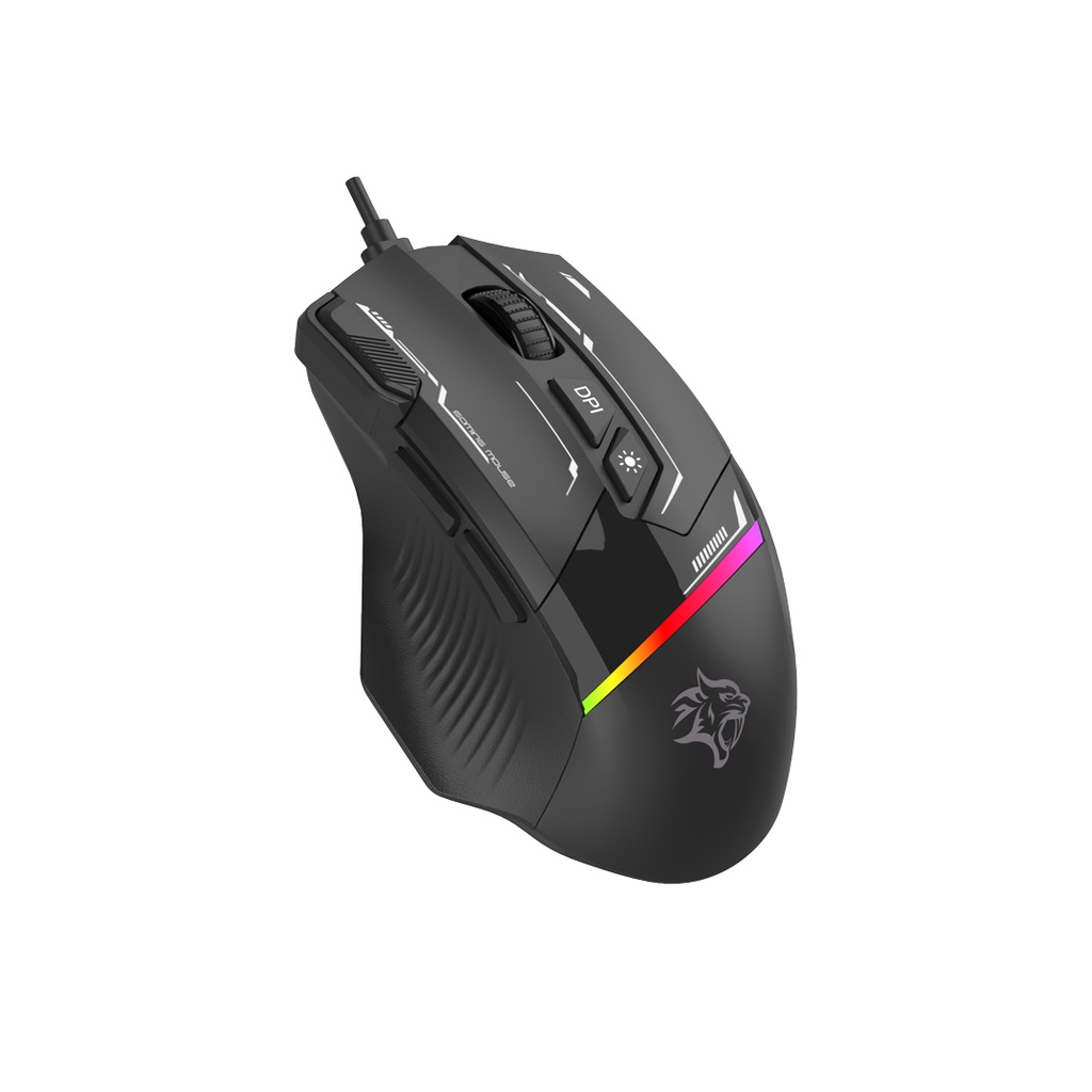 موس سیمی گیمینگ پرودو مدل Porodo Gaming Wired Mouse PDX321