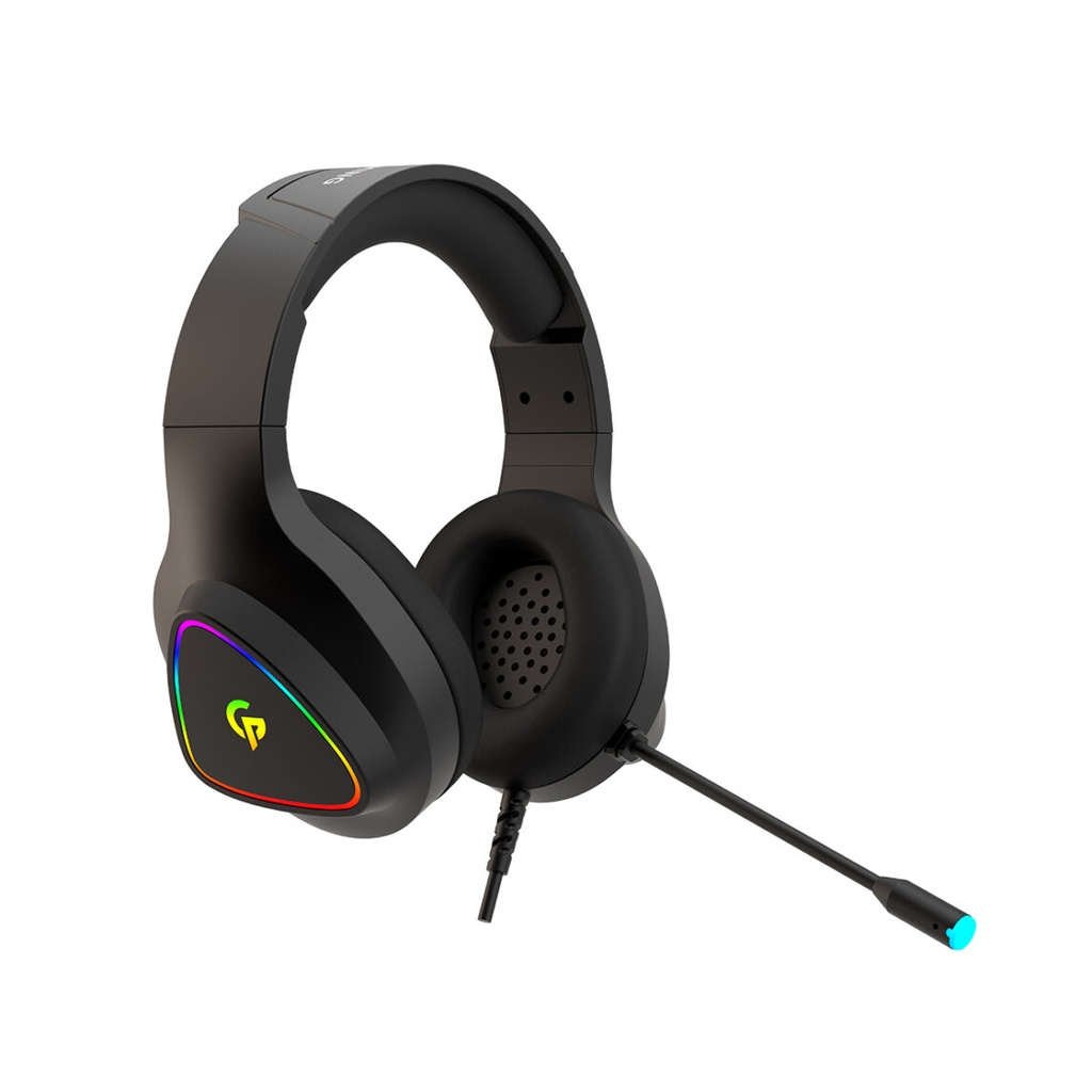 هدفون سیمی گیمینگ پرودو مدل Porodo Gaming Headphone HD Sound with RGB PDX414