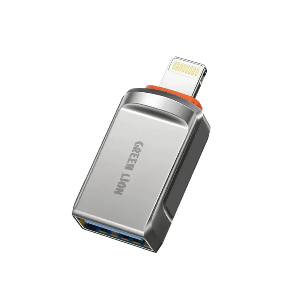 تبدیل USB-A به Lightning گرین لاین مدل Green Lion OTG Adapter USB-A to Lightning GNOTGALTAGY